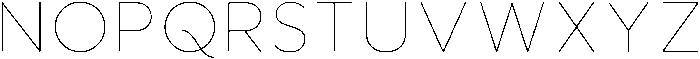 Aukim II Thin otf (100) Font UPPERCASE