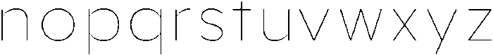 Aukim II Thin otf (100) Font LOWERCASE