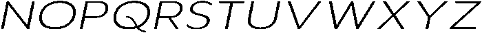 Aukim II Ultra Light Expanded Italic otf (300) Font UPPERCASE