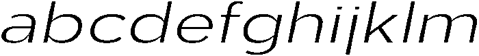 Aukim II Ultra Light Expanded Italic otf (300) FONT