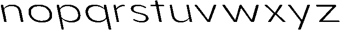 Aukim II Ultra Light Expanded Sl otf (300) Font LOWERCASE