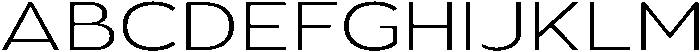 Aukim II Ultra Light Expanded otf (300) Font UPPERCASE