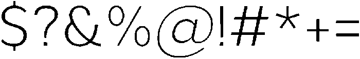 Aukim II Ultra Light otf (300) Font OTHER CHARS
