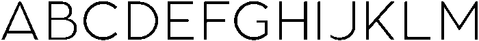 Aukim II Ultra Light otf (300) Font UPPERCASE