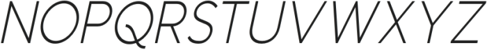 Aukim Light Condensed Italic otf (300) Font UPPERCASE
