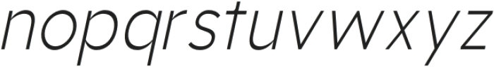 Aukim Light Condensed Italic otf (300) Font LOWERCASE