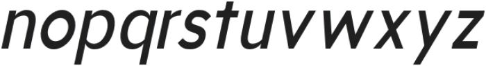 Aukim Medium Condensed Italic otf (500) Font LOWERCASE