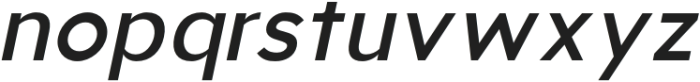 Aukim Medium Italic otf (500) Font LOWERCASE