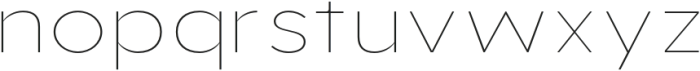 Aukim Thin Expanded otf (100) Font LOWERCASE