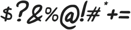 Aukrey Mooa Script otf (400) Font OTHER CHARS