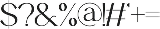 Aulory Regular otf (400) Font OTHER CHARS