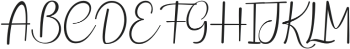 Aunther Signature Bold Regular otf (700) Font UPPERCASE
