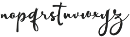 Aunther Signature Bold Regular otf (700) Font LOWERCASE