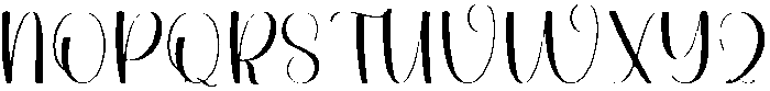 Auntie Regular otf (400) Font UPPERCASE