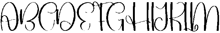 Auntie Regular otf (400) Font UPPERCASE