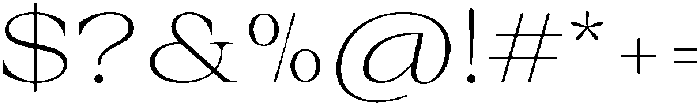 Auralic Extra Light otf (200) Font OTHER CHARS