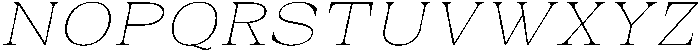 Auralic Thin Italic otf (100) Font UPPERCASE
