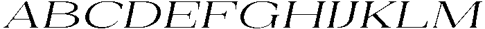 Auralic Variable Expanded Italic ttf (400) Font UPPERCASE