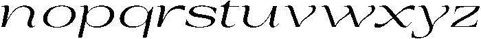 Auralic Variable Expanded Italic ttf (400) Font LOWERCASE