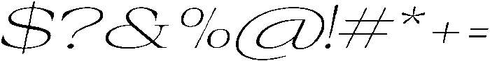 Auralic Variable Extra Light Expanded Italic ttf (200) Font OTHER CHARS