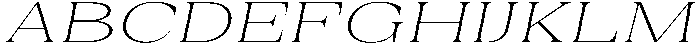 Auralic Variable Extra Light Expanded Italic ttf (200) Font UPPERCASE