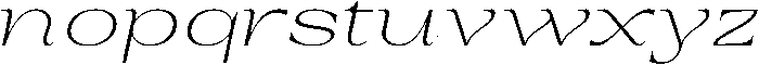 Auralic Variable Extra Light Expanded Italic ttf (200) Font LOWERCASE