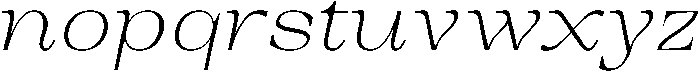 Auralic Variable Extra Light High Italic ttf (200) Font LOWERCASE