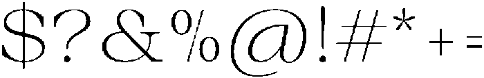 Auralic Variable Extra Light High Semi Condensed ttf (200) Font OTHER CHARS