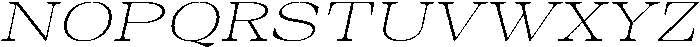 Auralic Variable Extra Light High Semi Expanded Italic ttf (200) Font UPPERCASE