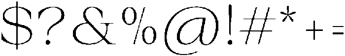 Auralic Variable Extra Light Semi Condensed ttf (200) Font OTHER CHARS