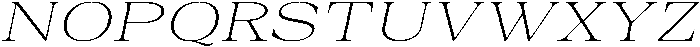 Auralic Variable Extra Light Semi Expanded Italic ttf (200) Font UPPERCASE