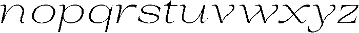 Auralic Variable Extra Light Semi Expanded Italic ttf (200) Font LOWERCASE