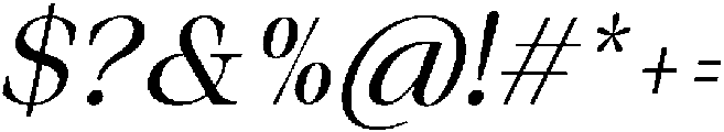 Auralic Variable High Condensed Italic ttf (400) Font OTHER CHARS