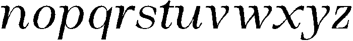 Auralic Variable High Condensed Italic ttf (400) Font LOWERCASE