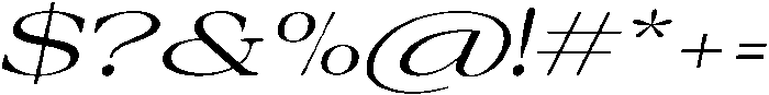 Auralic Variable High Expanded Italic ttf (400) Font OTHER CHARS