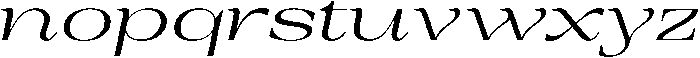 Auralic Variable High Expanded Italic ttf (400) Font LOWERCASE