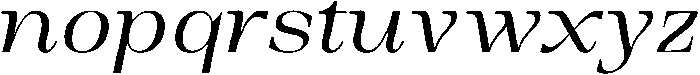 Auralic Variable High Semi Condensed Italic ttf (400) Font LOWERCASE