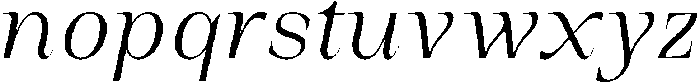 Auralic Variable Light Condensed Italic ttf (300) Font LOWERCASE