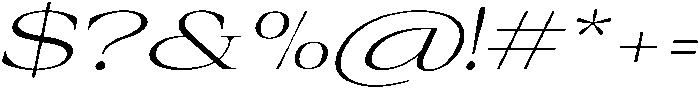 Auralic Variable Light Expanded Italic ttf (300) Font OTHER CHARS