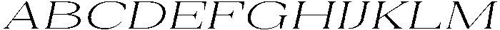 Auralic Variable Light Expanded Italic ttf (300) Font UPPERCASE