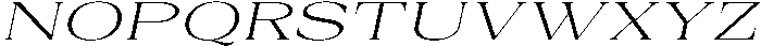 Auralic Variable Light Expanded Italic ttf (300) Font UPPERCASE