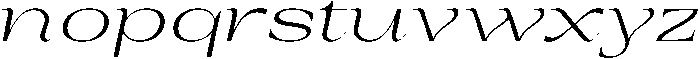 Auralic Variable Light Expanded Italic ttf (300) Font LOWERCASE