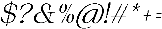 Auralic Variable Light High Condensed Italic ttf (300) Font OTHER CHARS