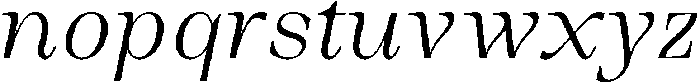 Auralic Variable Light High Condensed Italic ttf (300) Font LOWERCASE