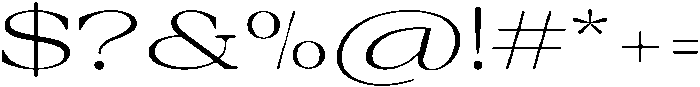 Auralic Variable Light High Expanded ttf (300) Font OTHER CHARS