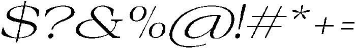 Auralic Variable Light High Semi Expanded Italic ttf (300) Font OTHER CHARS