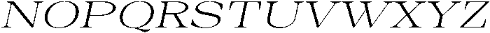 Auralic Variable Light High Semi Expanded Italic ttf (300) Font UPPERCASE