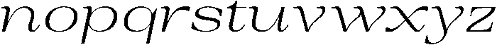 Auralic Variable Light High Semi Expanded Italic ttf (300) Font LOWERCASE