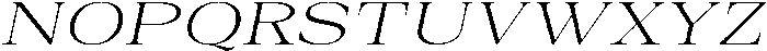 Auralic Variable Light Semi Expanded Italic ttf (300) Font UPPERCASE