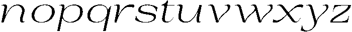 Auralic Variable Light Semi Expanded Italic ttf (300) Font LOWERCASE